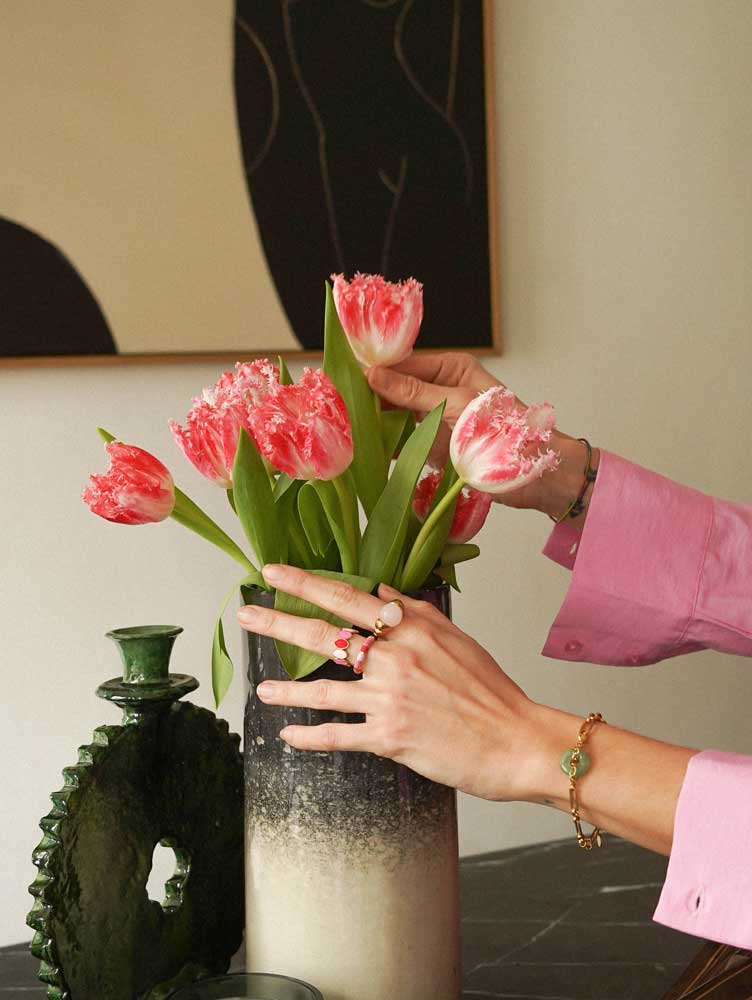 💫 Bracelet doré & pierre naturelle – Harmonie et douceur - 17,5cm + 2,5cm